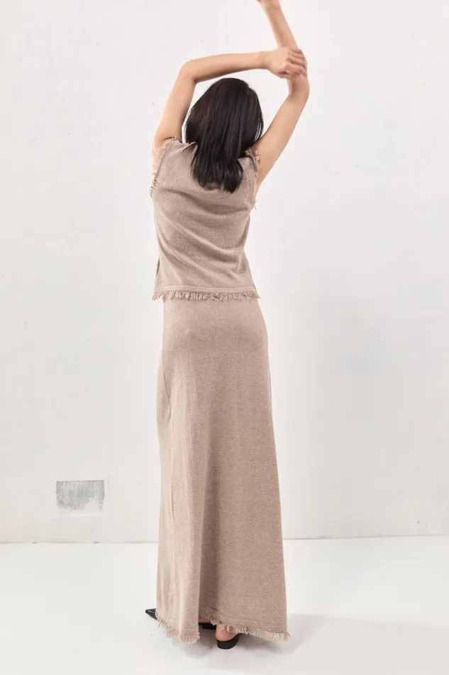 Skirts Women VRG GRL Rowe Knit Maxi Skirt Mocha Skirts Women VRG GRL Rowe Knit Maxi Skirt Mocha