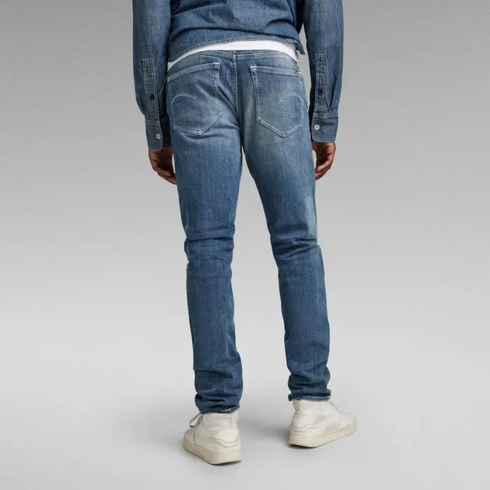Slim Men GStar RAW 3301 Slim Jeans Vintage Ripped Sea Breeze