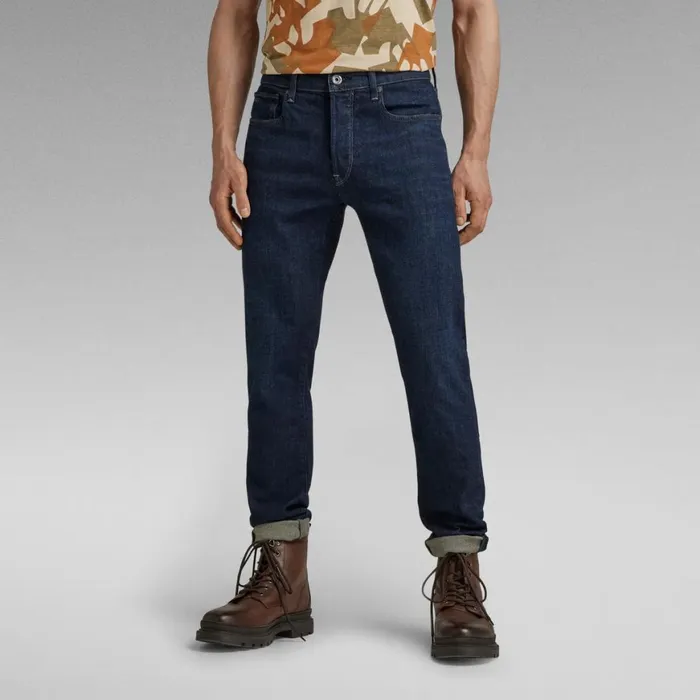 Slim Men GStar RAW 3301 Slim Jeans Worn In Deep Marine