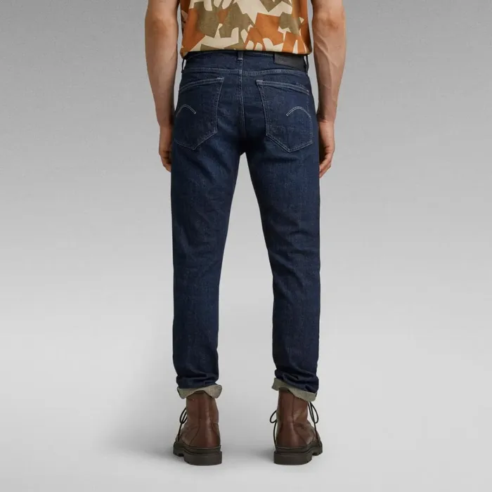 Slim Men GStar RAW 3301 Slim Jeans Worn In Deep Marine