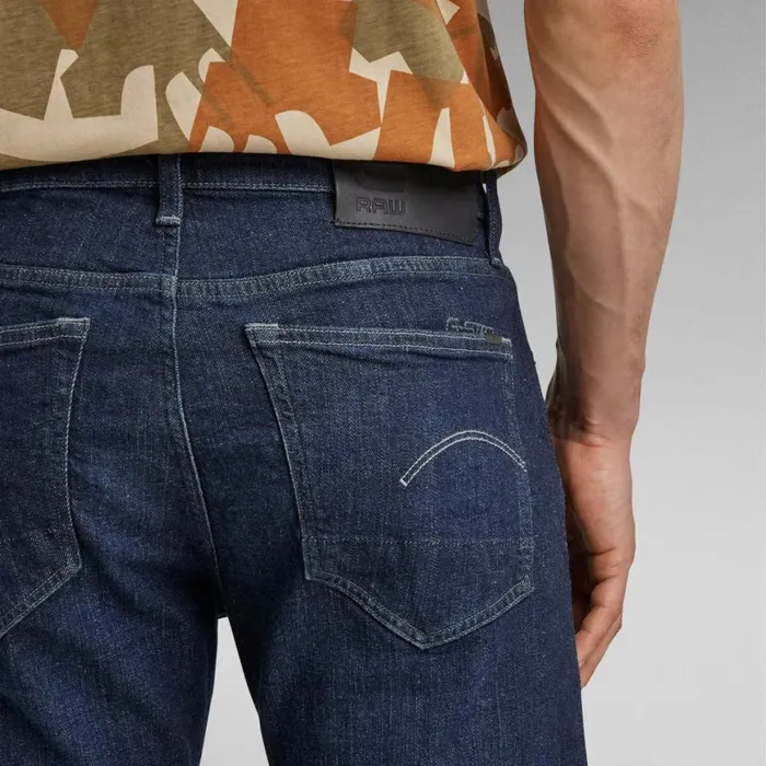Slim Men GStar RAW 3301 Slim Jeans Worn In Deep Marine