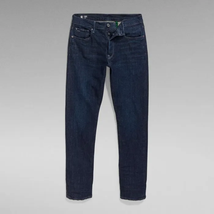 Slim Men GStar RAW 3301 Slim Jeans Worn In Deep Marine