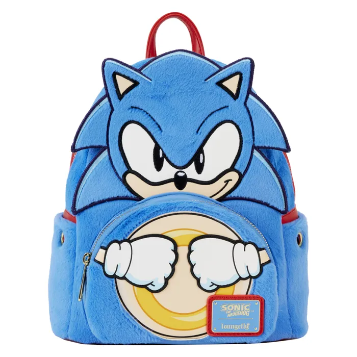 Sonic The Hedgehog Classic Cosplay Plush Mini Backpack Unisex Loungefly Backpacks Sonic The Hedgehog Classic Cosplay Plush Mini Backpack Unisex Loungefly Backpacks
