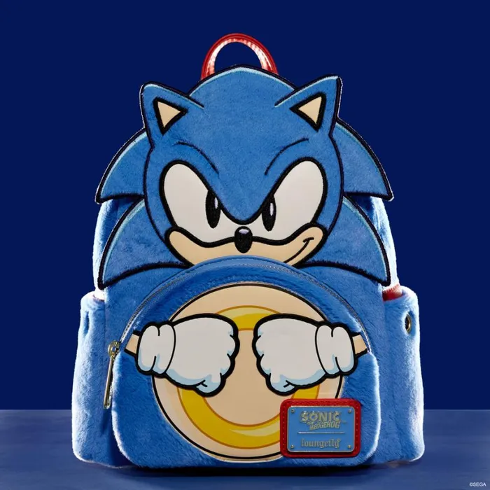 Sonic The Hedgehog Classic Cosplay Plush Mini Backpack Unisex Loungefly Backpacks Sonic The Hedgehog Classic Cosplay Plush Mini Backpack Unisex Loungefly Backpacks