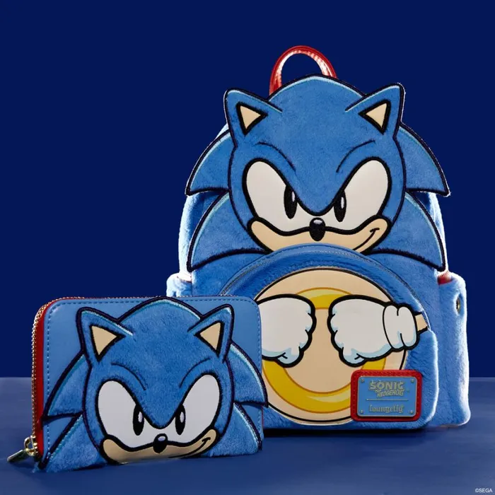 Sonic The Hedgehog Classic Cosplay Plush Mini Backpack Unisex Loungefly Backpacks Sonic The Hedgehog Classic Cosplay Plush Mini Backpack Unisex Loungefly Backpacks