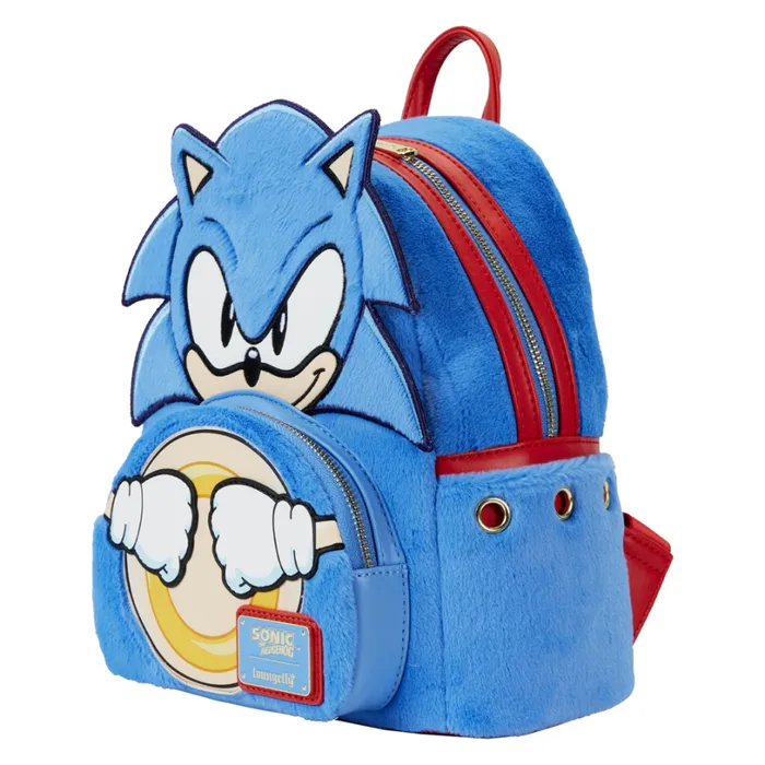 Sonic The Hedgehog Classic Cosplay Plush Mini Backpack Unisex Loungefly Backpacks Sonic The Hedgehog Classic Cosplay Plush Mini Backpack Unisex Loungefly Backpacks