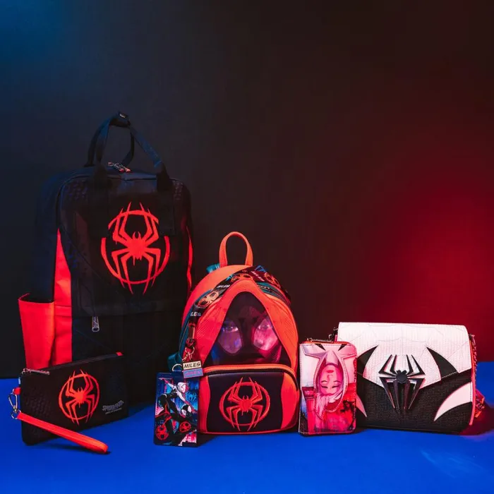 SpiderVerse Miles Morales and SpiderGwen Lanyard With Card Holder Unisex Loungefly Small Accessories SpiderVerse Miles Morales and SpiderGwen Lanyard With Card Holder Unisex Loungefly Small Accessories