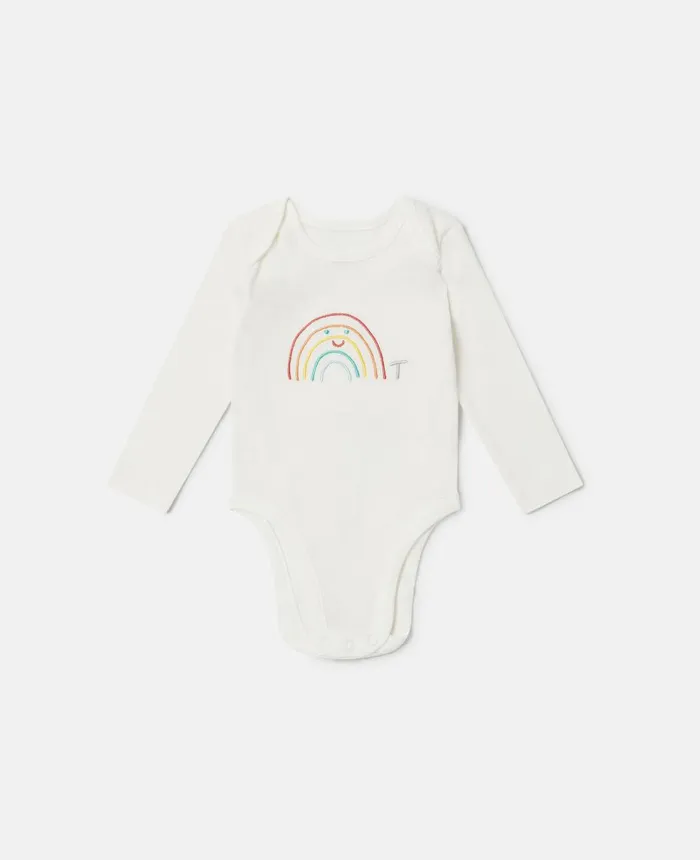 Stella McCartney 7 Pack Of Weather Embroidery Bodysuits White Kids Newborn 0 8211 24 Months Stella McCartney 7 Pack Of Weather Embroidery Bodysuits White Kids Newborn 0 8211 24 Months