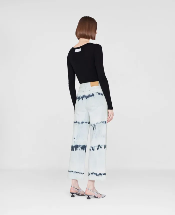 Stella McCartney CutOut Refibra Top Black Women Shirts And Tops