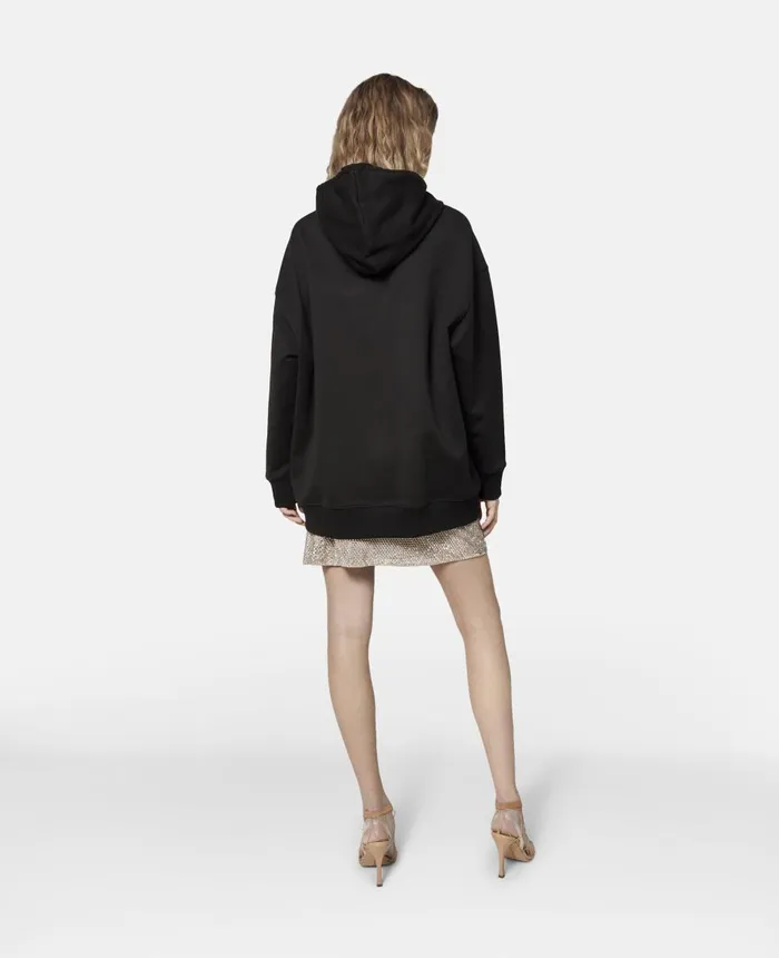 Stella McCartney Diamant Logo Hoodie Black Women Sweatshirts And TShirts