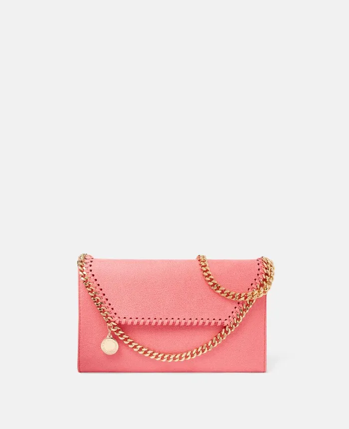 Stella McCartney Falabella Mini Crossbody Bag Bright Pink Women Mini Bags And Clutches Stella McCartney Falabella Mini Crossbody Bag Bright Pink Women Mini Bags And Clutches