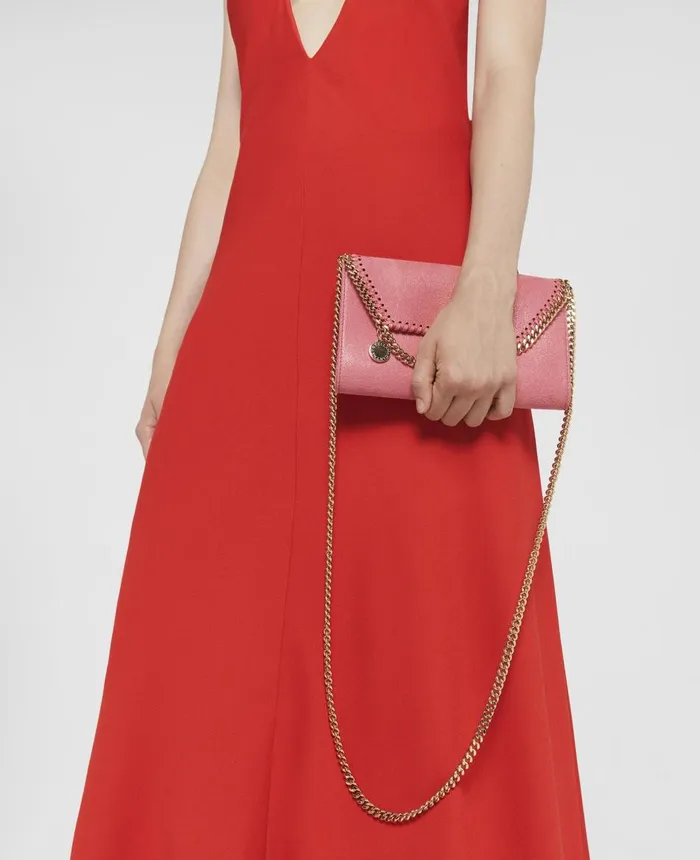 Stella McCartney Falabella Mini Crossbody Bag Bright Pink Women Mini Bags And Clutches Stella McCartney Falabella Mini Crossbody Bag Bright Pink Women Mini Bags And Clutches
