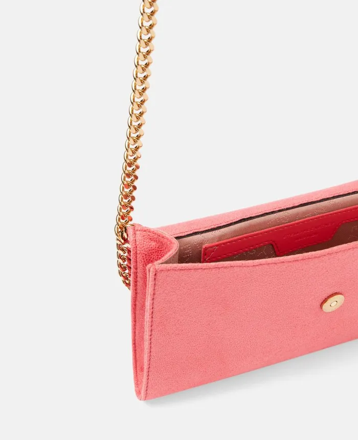 Stella McCartney Falabella Mini Crossbody Bag Bright Pink Women Mini Bags And Clutches Stella McCartney Falabella Mini Crossbody Bag Bright Pink Women Mini Bags And Clutches