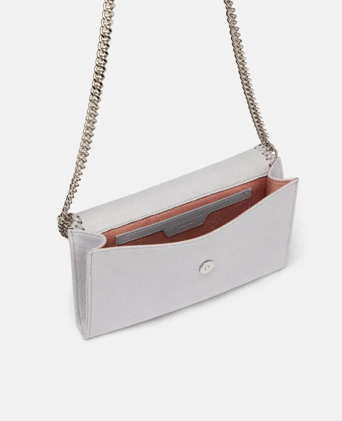 Stella McCartney Falabella Mini Crossbody Bag Ice Grey Women Mini Bags And Clutches Stella McCartney Falabella Mini Crossbody Bag Ice Grey Women Mini Bags And Clutches