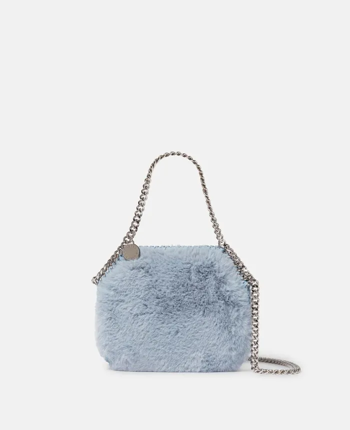 Stella McCartney Falabella Mini Tote Bag Baby Blue Women Mini Bags And Clutches Stella McCartney Falabella Mini Tote Bag Baby Blue Women Mini Bags And Clutches