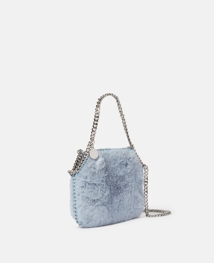 Stella McCartney Falabella Mini Tote Bag Baby Blue Women Mini Bags And Clutches Stella McCartney Falabella Mini Tote Bag Baby Blue Women Mini Bags And Clutches