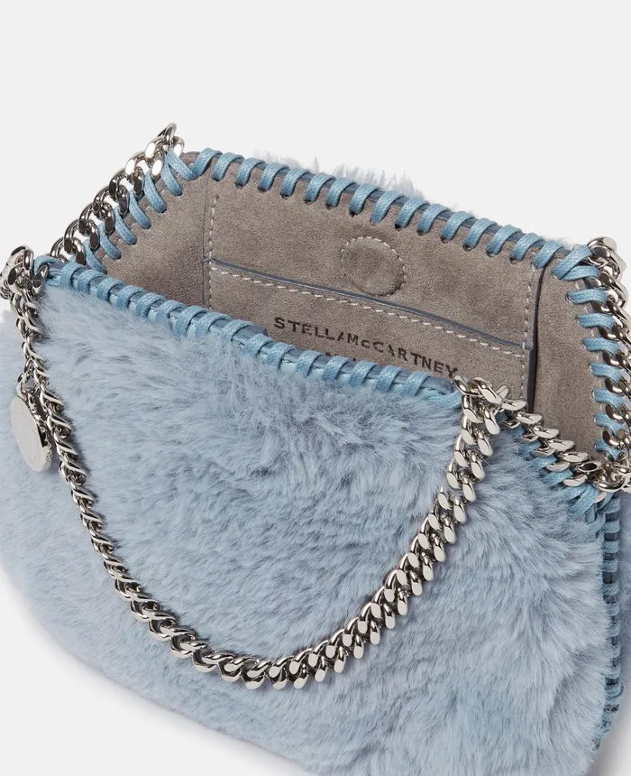 Stella McCartney Falabella Mini Tote Bag Baby Blue Women Mini Bags And Clutches Stella McCartney Falabella Mini Tote Bag Baby Blue Women Mini Bags And Clutches
