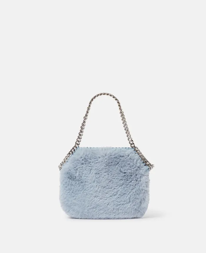 Stella McCartney Falabella Mini Tote Bag Baby Blue Women Mini Bags And Clutches Stella McCartney Falabella Mini Tote Bag Baby Blue Women Mini Bags And Clutches