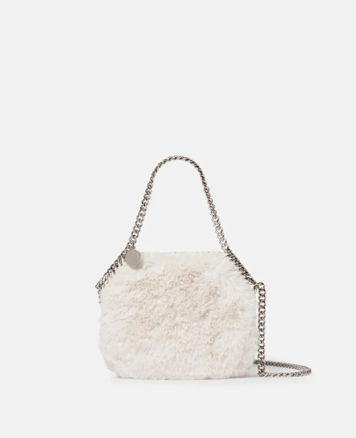 Stella McCartney Falabella Mini Tote Bag Ivory Women Mini Bags And Clutches