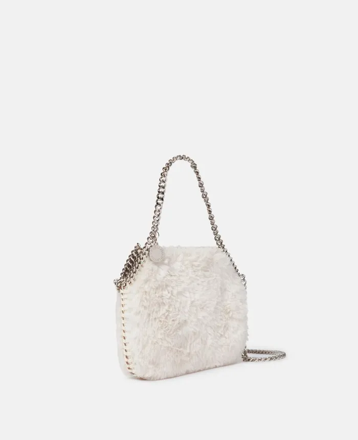 Stella McCartney Falabella Mini Tote Bag Ivory Women Mini Bags And Clutches