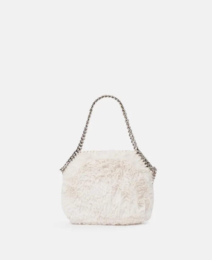 Stella McCartney Falabella Mini Tote Bag Ivory Women Mini Bags And Clutches