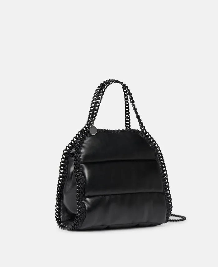 Stella McCartney Falabella Padded Alter Mat Mini Tote Bag Black Women Mini Bags And Clutches Stella McCartney Falabella Padded Alter Mat Mini Tote Bag Black Women Mini Bags And Clutches