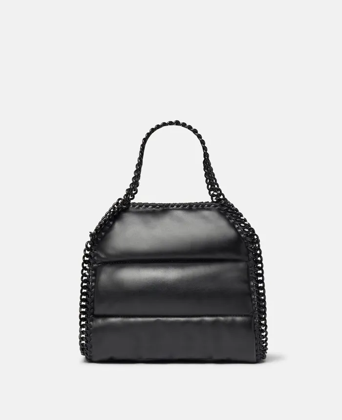 Stella McCartney Falabella Padded Alter Mat Mini Tote Bag Black Women Mini Bags And Clutches Stella McCartney Falabella Padded Alter Mat Mini Tote Bag Black Women Mini Bags And Clutches