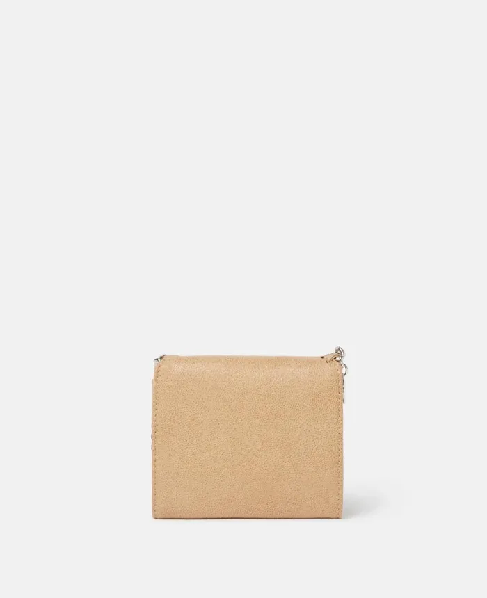 Stella McCartney Falabella Small Flap Wallet Fawn Women Compact Wallets