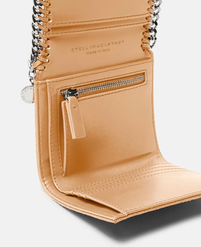Stella McCartney Falabella Small Flap Wallet Fawn Women Compact Wallets