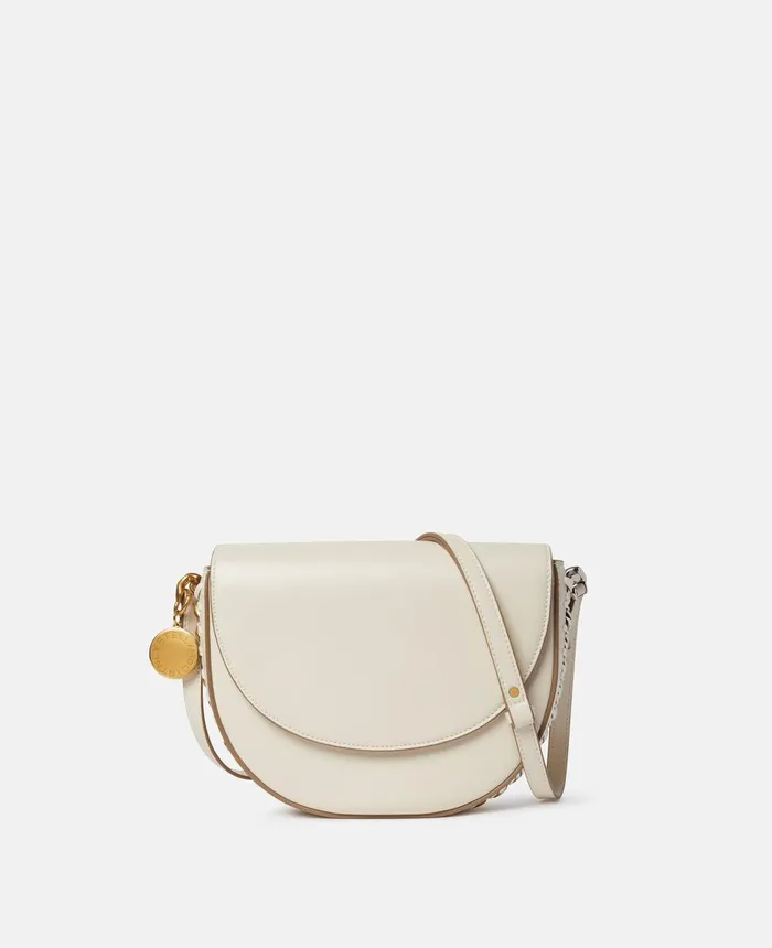 Stella McCartney Frayme Medium Flap Shoulder Bag White Women Mini Bags And Clutches Stella McCartney Frayme Medium Flap Shoulder Bag White Women Mini Bags And Clutches