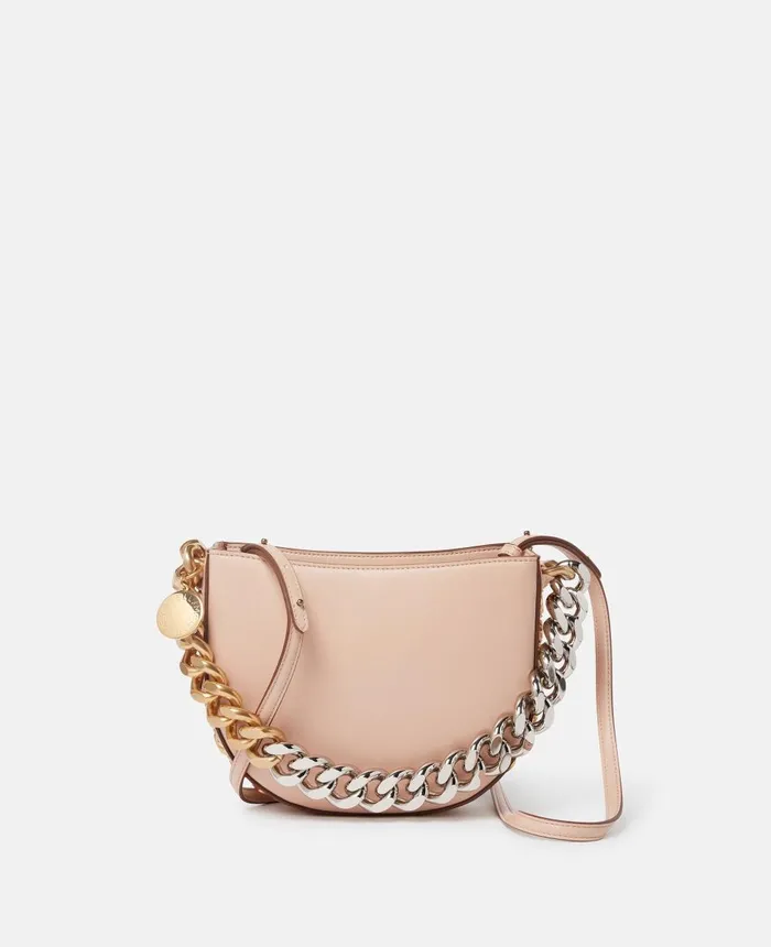 Stella McCartney Frayme Small Shoulder Bag Powder Women Mini Bags And Clutches Stella McCartney Frayme Small Shoulder Bag Powder Women Mini Bags And Clutches
