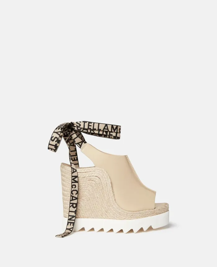 Stella McCartney Gaia Alter Mat Peeptoe Wedge Espadrilles Sand Women Espadrilles Stella McCartney Gaia Alter Mat Peeptoe Wedge Espadrilles Sand Women Espadrilles