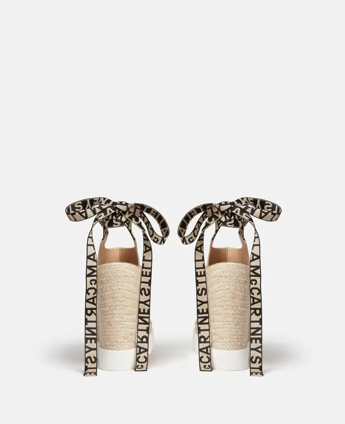 Stella McCartney Gaia Alter Mat Peeptoe Wedge Espadrilles Sand Women Espadrilles Stella McCartney Gaia Alter Mat Peeptoe Wedge Espadrilles Sand Women Espadrilles