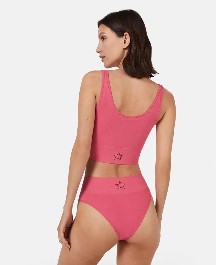 Stella McCartney Logo Rib Knit High Waist Briefs Dahlia Women Lingerie And Sleepwear Stella McCartney Logo Rib Knit High Waist Briefs Dahlia Women Lingerie And Sleepwear