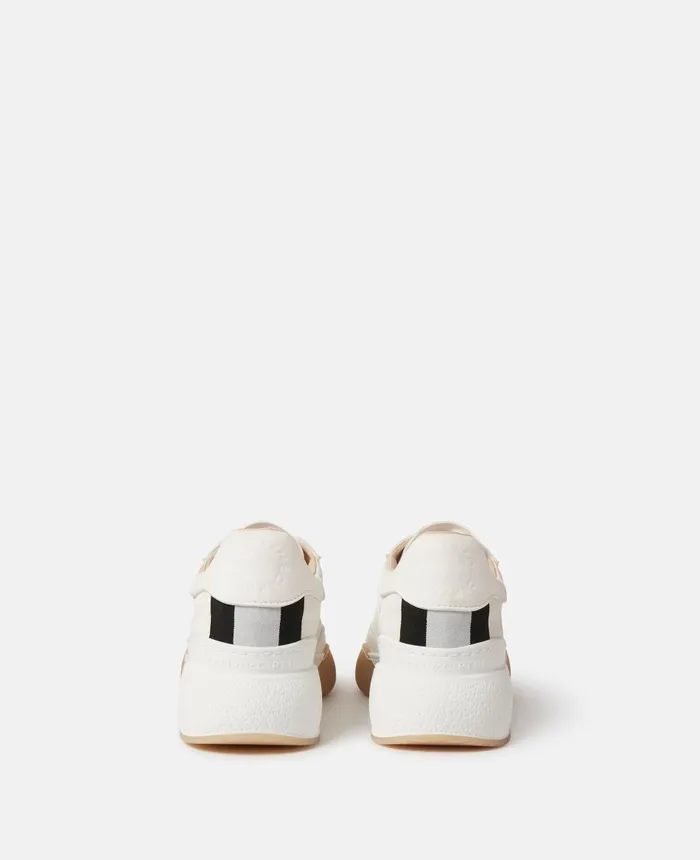 Stella McCartney Loop Star Print LaceUp Trainers White Women Sneakers