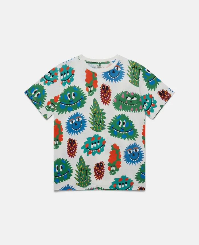 Stella McCartney Monster Print TShirt Multicolour Kids TShirts And Sweatshirt