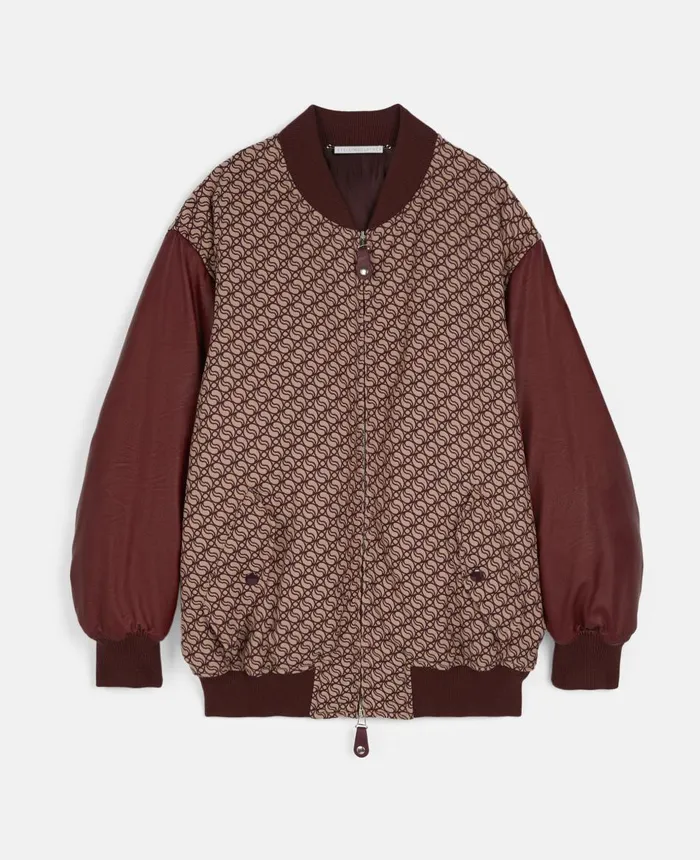 Stella McCartney SWave Jacquard Bomber Jacket Hazelrose Women Coats And Jackets Stella McCartney SWave Jacquard Bomber Jacket Hazelrose Women Coats And Jackets