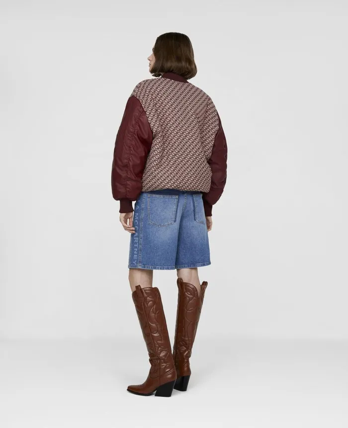 Stella McCartney SWave Jacquard Bomber Jacket Hazelrose Women Coats And Jackets Stella McCartney SWave Jacquard Bomber Jacket Hazelrose Women Coats And Jackets
