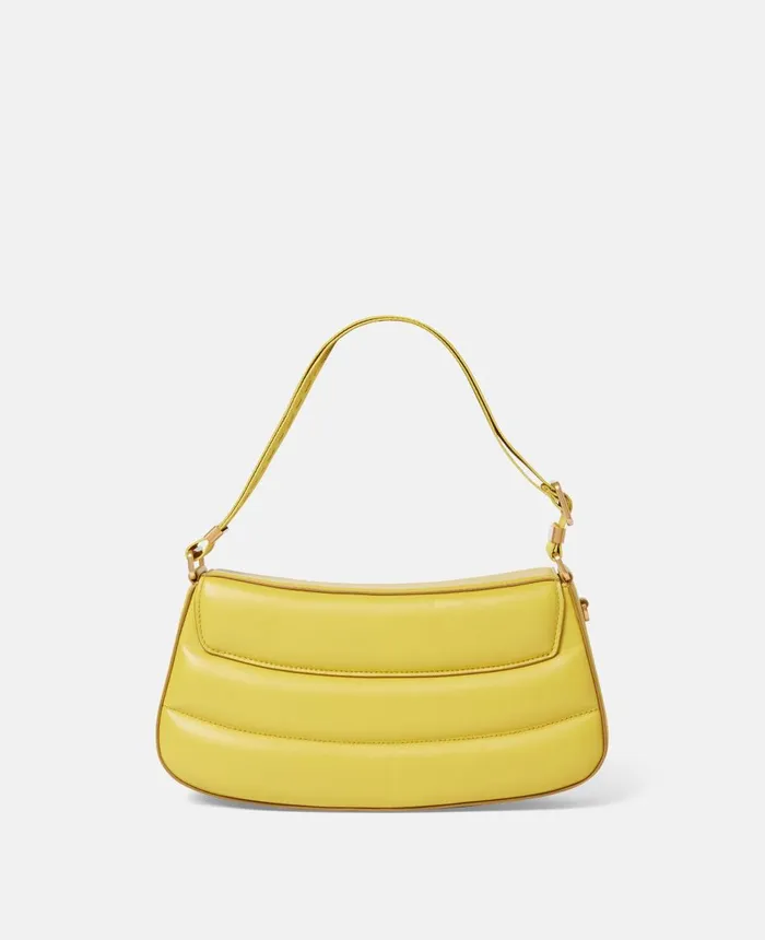 Stella McCartney SWave Padded Shoulder Bag Lime Green Women TopHandle Bags