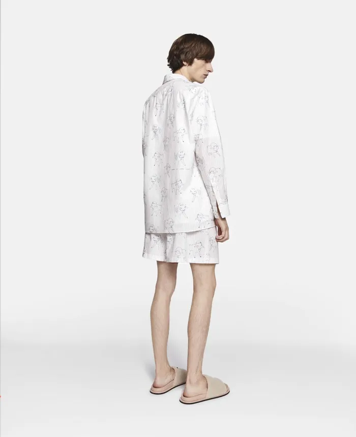 Stella McCartney Sheep Can Never Sleep Print Shirt Multicolour White WomenMen Shirts Stella McCartney Sheep Can Never Sleep Print Shirt Multicolour White WomenMen Shirts