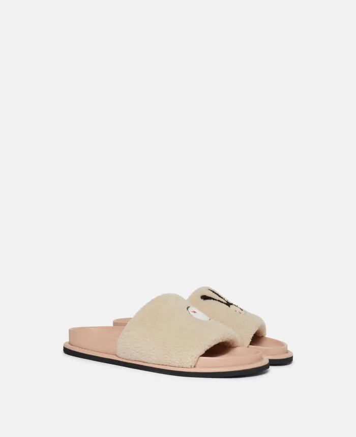 Stella McCartney Signature Little Black Bunny Slides Mens039 Vanilla WomenMen Shoes Stella McCartney Signature Little Black Bunny Slides Mens039 Vanilla WomenMen Shoes