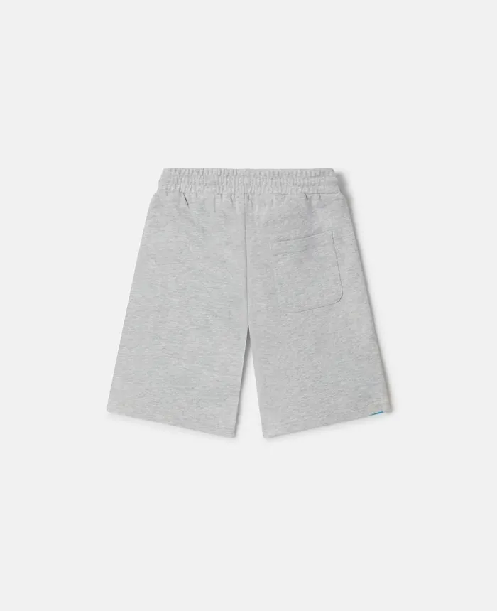 Stella McCartney Stella Logo Active Sweat Shorts Grey Kids Pants and Shorts
