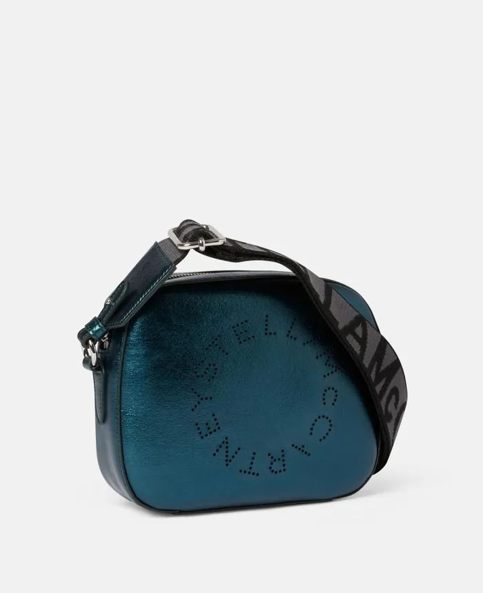 Stella McCartney Stella Logo Mini Bag Peacock Blue Women Mini Bags And Clutches Stella McCartney Stella Logo Mini Bag Peacock Blue Women Mini Bags And Clutches