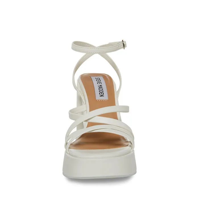 Steve Madden Affection White Womens Heels