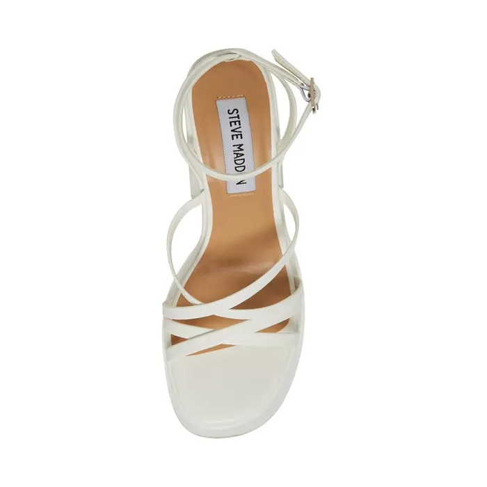 Steve Madden Affection White Womens Heels