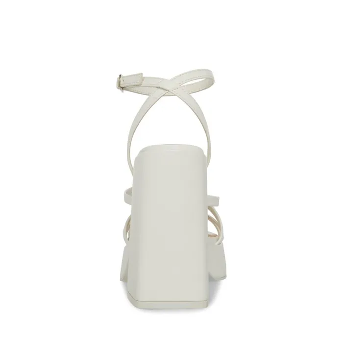 Steve Madden Affection White Womens Heels