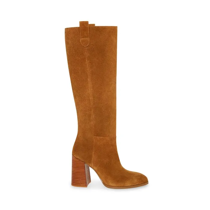 Steve Madden Autumn Chestnut Suede Womens Boots and Booties