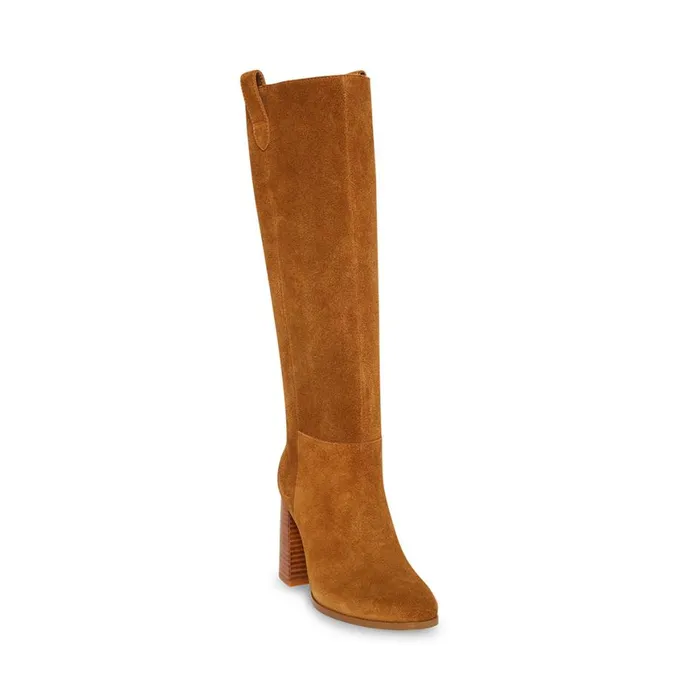 Steve Madden Autumn Chestnut Suede Womens Boots and Booties
