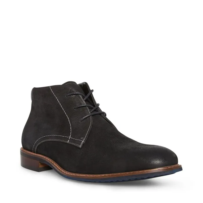 Steve Madden Baran Black Nubuck Mens Boots Steve Madden Baran Black Nubuck Mens Boots