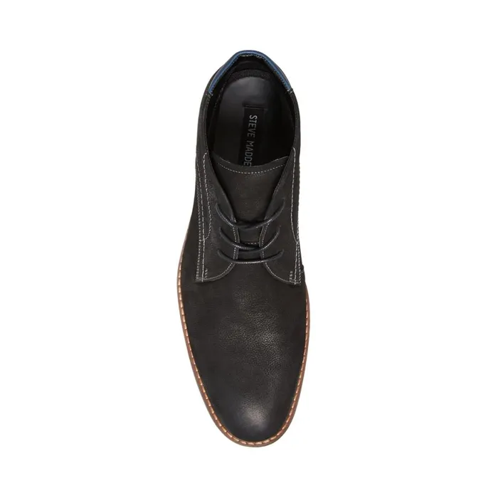 Steve Madden Baran Black Nubuck Mens Boots Steve Madden Baran Black Nubuck Mens Boots